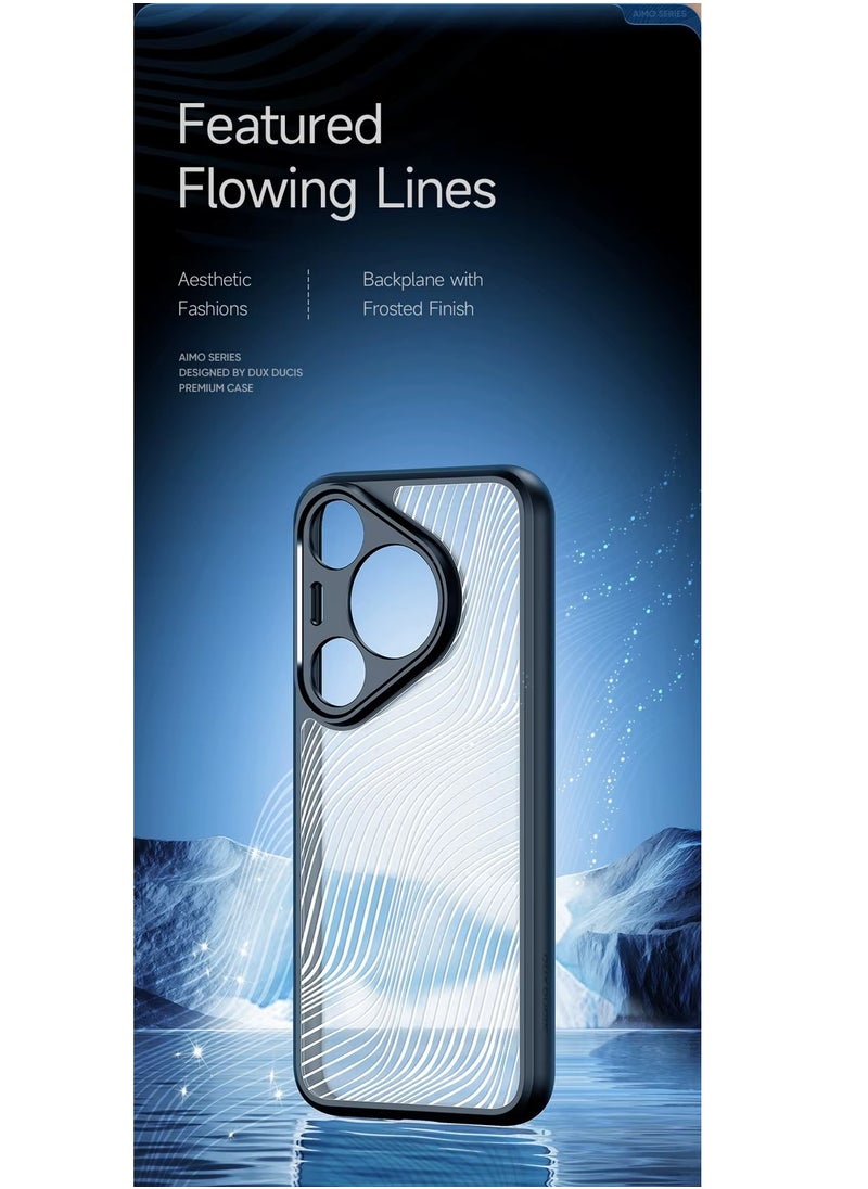 دوكس دوتشيز - حافظة لهاتف Huawei Pura 70 Pro/Pura 70 Pro Plus DUX DUCIS Aimo Mag Series TPU + PC MagSafe Frosted Feel Phone Case (أسود) - Image 1