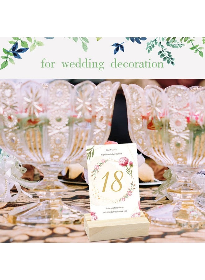 FSWCCK FSWCCK 40 Pieces Wood Place Card Holders Wood Table Number Stands Picture Holder Acrylic Sign Holdersr for Ceremony Birthday Party Home Decoration  - Image 5
