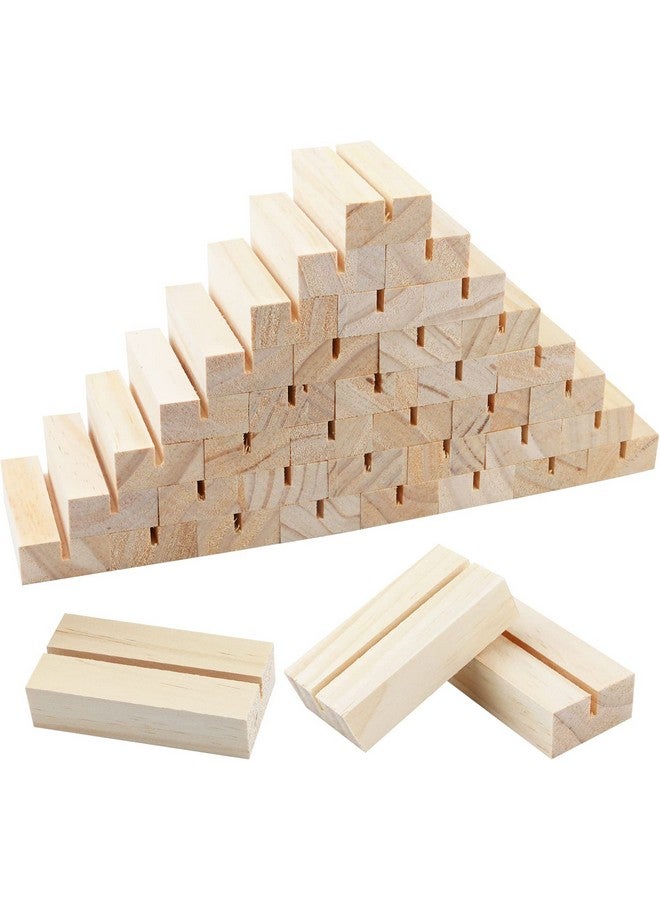 FSWCCK FSWCCK 40 Pieces Wood Place Card Holders Wood Table Number Stands Picture Holder Acrylic Sign Holdersr for Ceremony Birthday Party Home Decoration  - Image 1