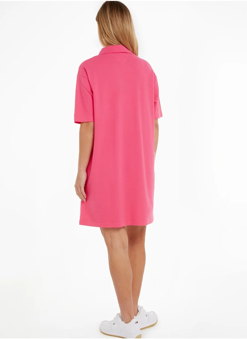 TOMMY HILFIGER Polo Neck T-Shirt Dress