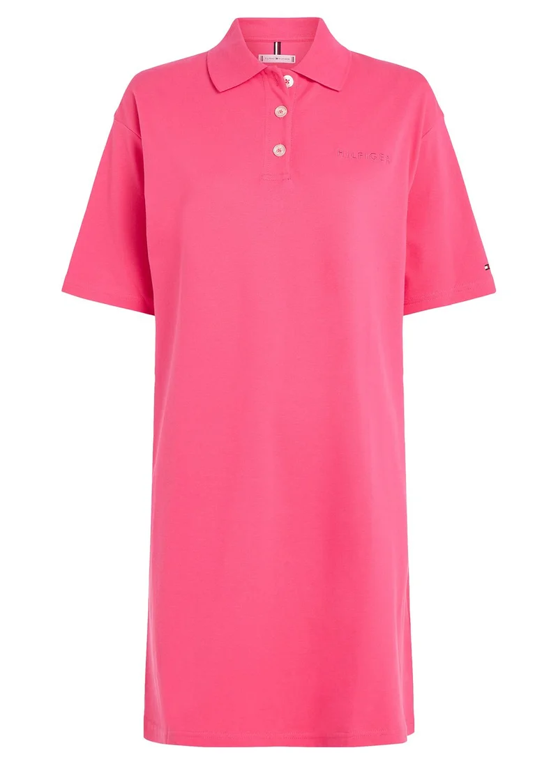 TOMMY HILFIGER Polo Neck T-Shirt Dress