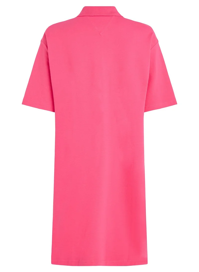 TOMMY HILFIGER Polo Neck T-Shirt Dress