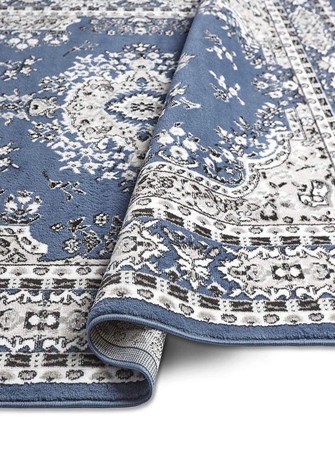 Home Dynamix Premium Sakarya Traditional Medallion Border Area Rug, Midnight Blue, 21"x35" Rectangle - Image 4