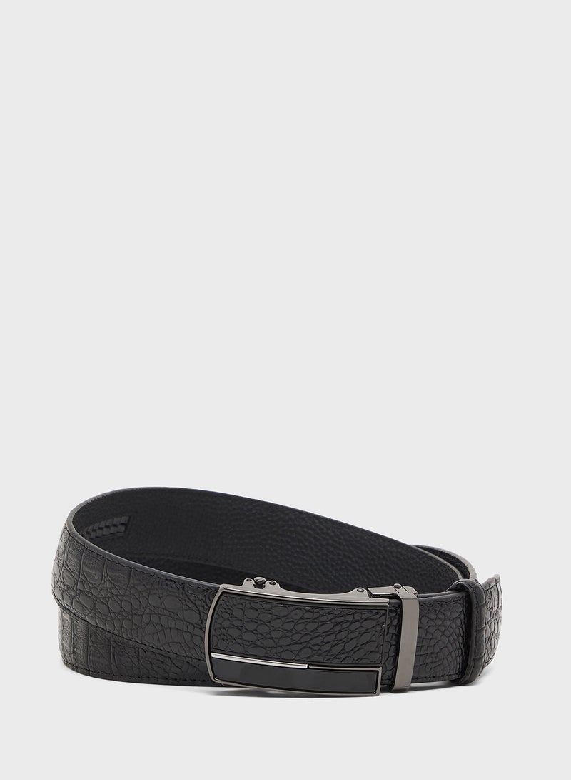 Robert Wood Genuine Leather Resizable Casual Belt - Image 1