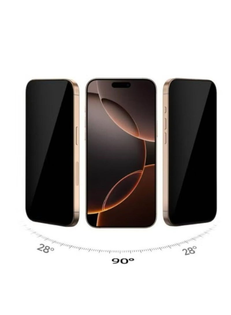 اس-توب واقي شاشة للخصوصية لموبايل ايفون 16 (iPhone 16)، بدرجة صلابة 9H طبقة من الزجاج المقوى مضادة للتجسس, من S-TOP - Image 2