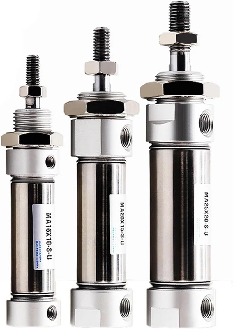 MA25 Bore 25mm Mini Pneumatic Cylinder Stroke 25mm S U Flat Tail - Image 1