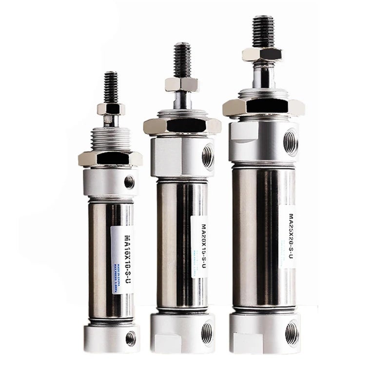 MA25 Bore 25mm Mini Pneumatic Cylinder Stroke 25mm S U Flat Tail - Image 2