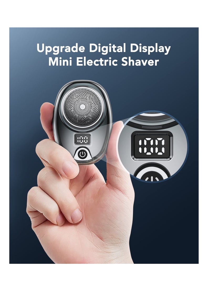 Mini Electric Razor for Men, New Upgrade Electric Shaver, Pocket Size Portable USB Rechargeable Waterproof Shaver - Image 3
