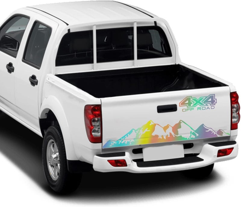 SUNBREATH ملصق باب الشاحنة الخلفي ملصق جسم السيارة 4X4 جبال رسم فينيل شري�� زينة إكسسوارات للطرق الوعرة L012 متغير اللون أحجام عالمية - Image 5