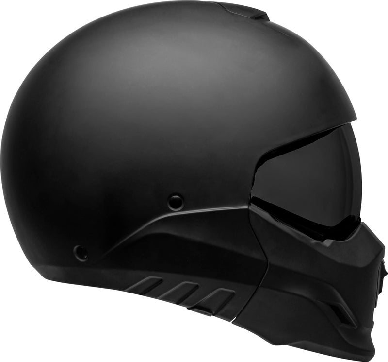 BELL Broozer Full Face Convertible to Open Face Street Mortorcycle Helmet - Matte Black, Large - Image 1