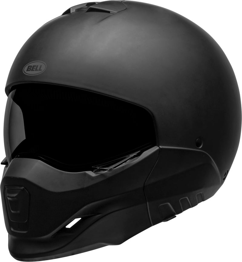 BELL Broozer Full Face Convertible to Open Face Street Mortorcycle Helmet - Matte Black, Large - Image 4