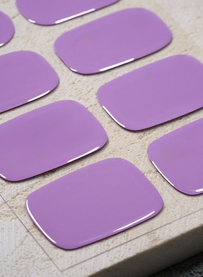 Beaolata Real Gel Nail Strips (No UV Light Needed) - 44Pcs Salon Quality Nail Stickers - Long Lasting Polish Wraps for Women, Easy Apply & Remove (Lilac Dream Purple) - Image 4
