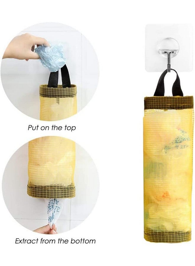 MosQuick® 2 Pc plastic bag holder for kitchen Carry Bag Holder polythene holder Bag Holder Garbage Bag Dispenser garbage bag holder polythene storage bag bag Stand Ideal for Home & Kitchen-Mix Color - Image 2