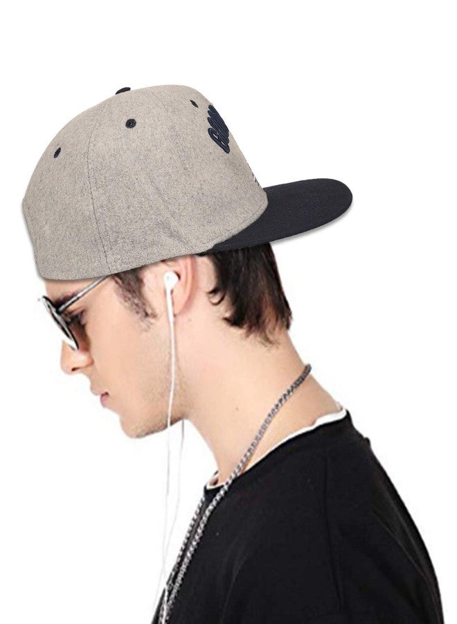 ILU Cap For Men Women Unisex Topi Head Branded Good Time Boy's Girl's Hip Hop Caps Adjustable Strap Summer Sports Gym Dance Cotton Free Size Woolen Fashion Baseball Snapback Winter Fleece (Light Grey) - Image 5