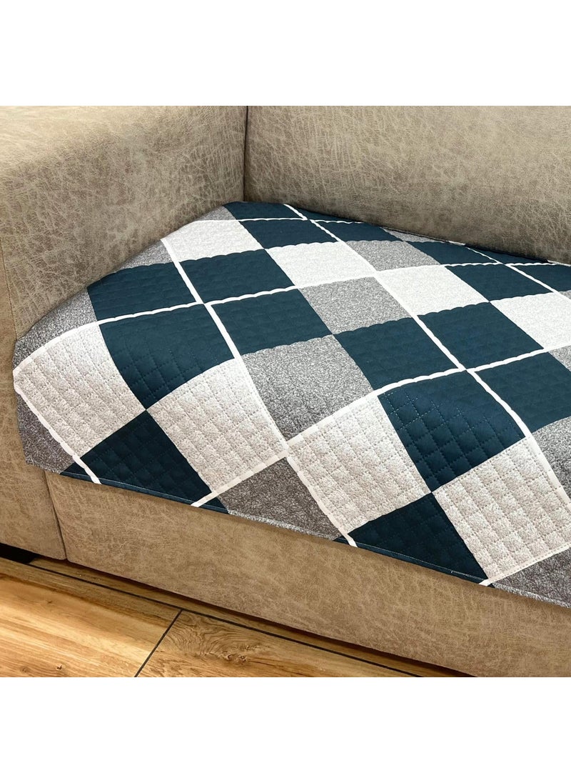 ALERMO ALERMO Printed Sofa Seat Cover for 5 Seater with Heavy Antiskid Backing Easily Machine Washable Sofa Seat Runner for Couch 27 x 24 Inches 4 Pieces 27 x 72 Inches 2 Piece Design 6  - Image 3