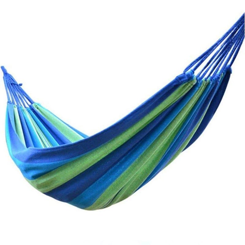 DHYANI E STORE Dhyani E Store Portable Outdoor Camping Canvas Fabric Garden Hammocks Hang Bed Travel Camping Swing Canvas with Backpack  - Image 4