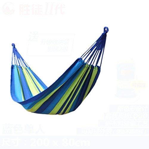 DHYANI E STORE Dhyani E Store Portable Outdoor Camping Canvas Fabric Garden Hammocks Hang Bed Travel Camping Swing Canvas with Backpack  - Image 3