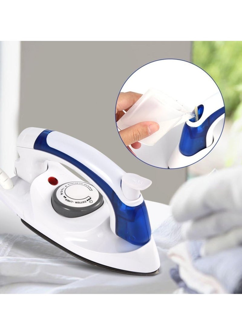 Generic - Travel Iron Portable Steam Garment Steamer Mini Handheld Iron for Clothes Non Stick Adjustable Temperature Control Small Compact Travel Steamer (White) - Image 1