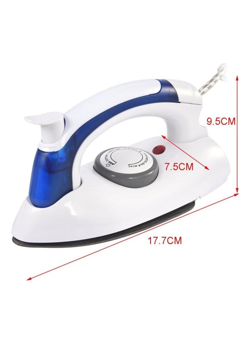 Generic - Travel Iron Portable Steam Garment Steamer Mini Handheld Iron for Clothes Non Stick Adjustable Temperature Control Small Compact Travel Steamer (White) - Image 1