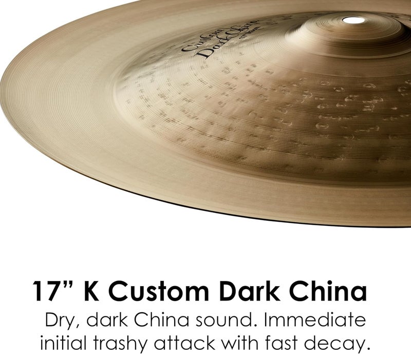 Zildjian K Custom 17" Dark China Cymbal - Image 3