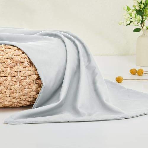 DOWNSTORIA Body Pillow Cover, Ultra Soft Microfiber Long Pillowcase, Envelope Closure Large Pillow Cases 20x54 inch (Light Gray) - Image 2