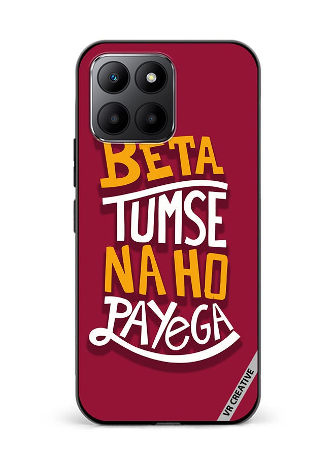 VR CREATIVE Protective Case Cover For Honor 70 Lite Beta Tumse Naho Payega Hindi Quots Design Multicolour - Image 1