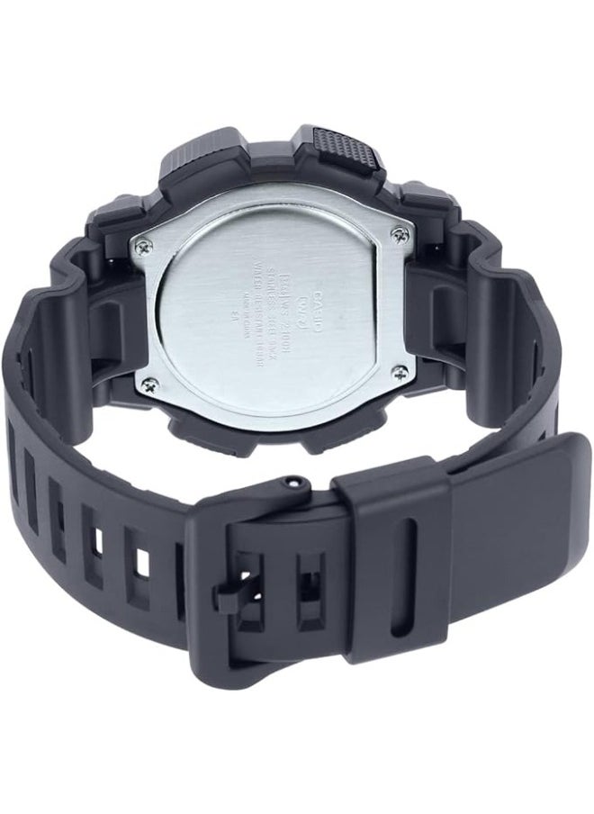 CASIO - ساعة يد رقمية مقاومة للماء من الراتنج WS-2100H-8AVDF - Image 1