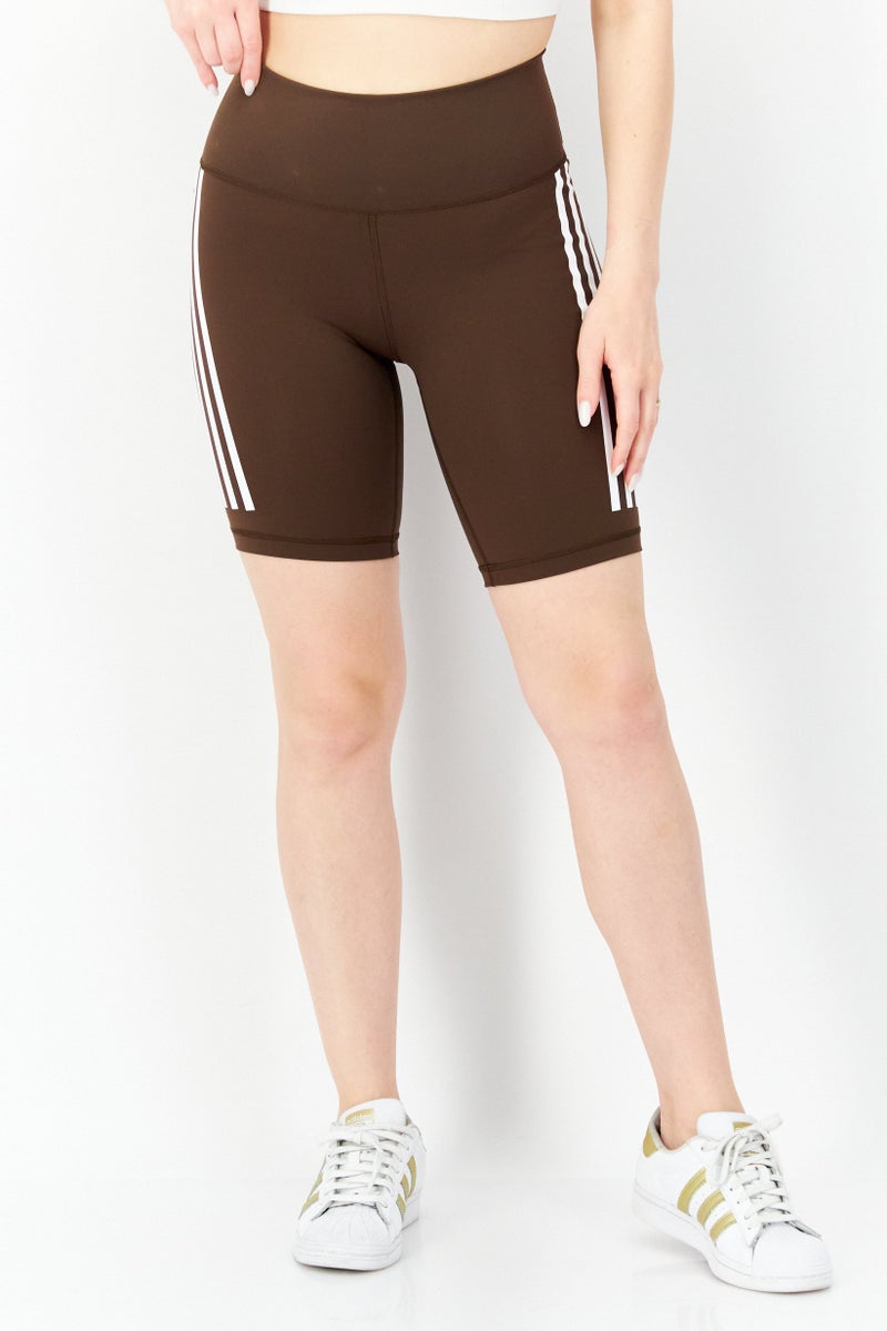 Adidas Women Sportswear Fit Cycling Shorts, Browm  - Image 1