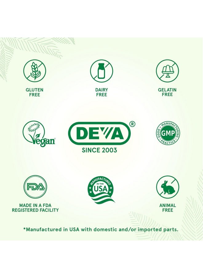 Deva DEVA Vegan Omega-3 DHA Supplement, Once-Per-Day Softgel 200 MG, Carrageenan Free, Gelatin Free, Non-Fish, Algae Oil, Omega-3 Fatty Acids - 90 Softgels  - Image 3