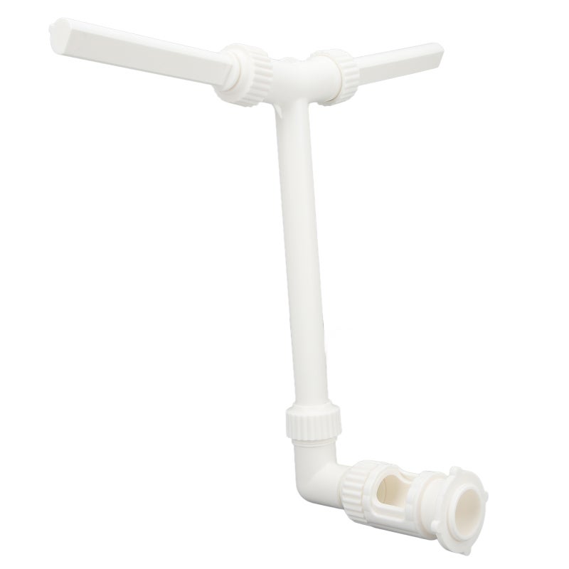 Swimming Pool Waterfall Fountain: Dual Heads Adjustable Spray - Easy Water Control Cooling Pool Accessory for Above Ground Pools Backyard Gardens - Image 1