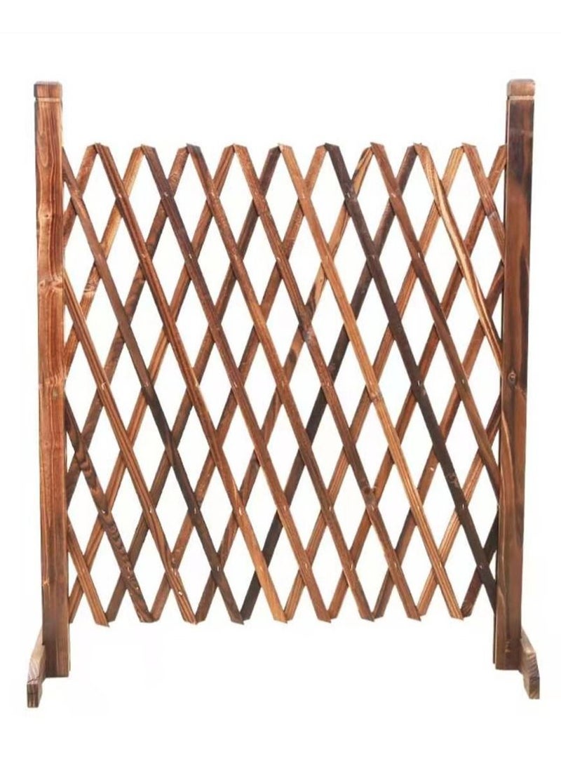LINGWEI Expanding Trellis Wooden Fence Privacy Screen Freestanding Fence Wooden Fences Dog Safety Fence Durable Lightweight Extra Wide Wooden Expandable Folding Garden Fence - Image 5