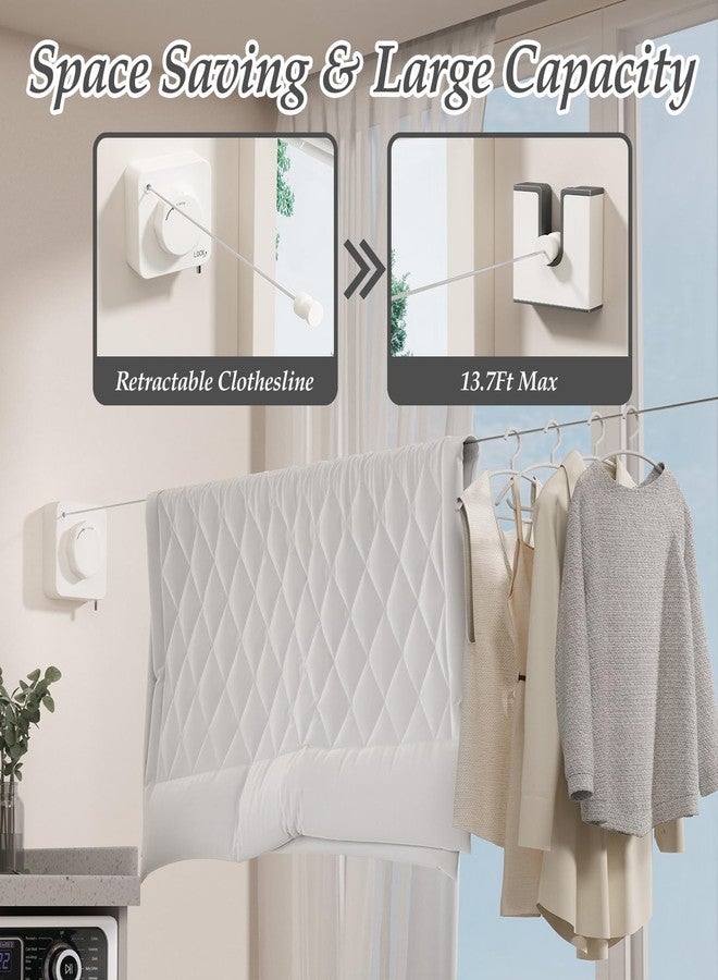 Danpoo Retractable Clothesline Indoor (White) - Image 2