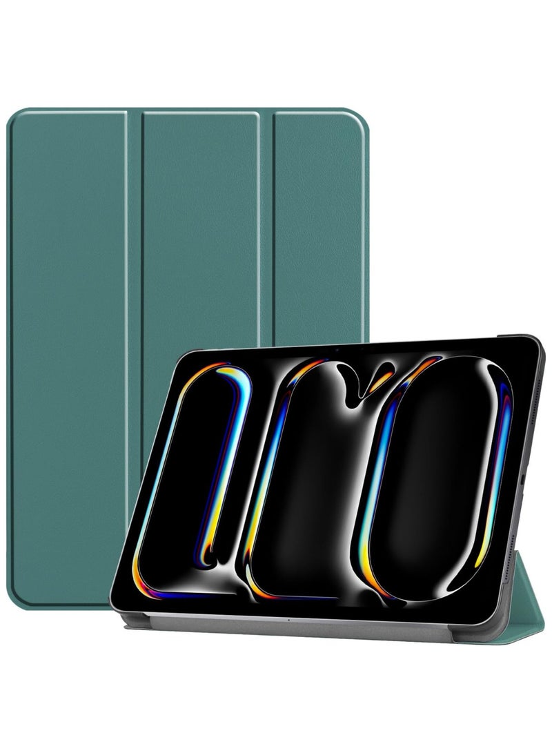 General Triple Fold Bracket Case for iPad Pro 13 Inch 2024 (M4, 7th Gen),Slim Stand Hard Back Shell Protective Smart Cover with Auto Sleep Wake Feature for iPad Pro 13 Inch  - Image 1