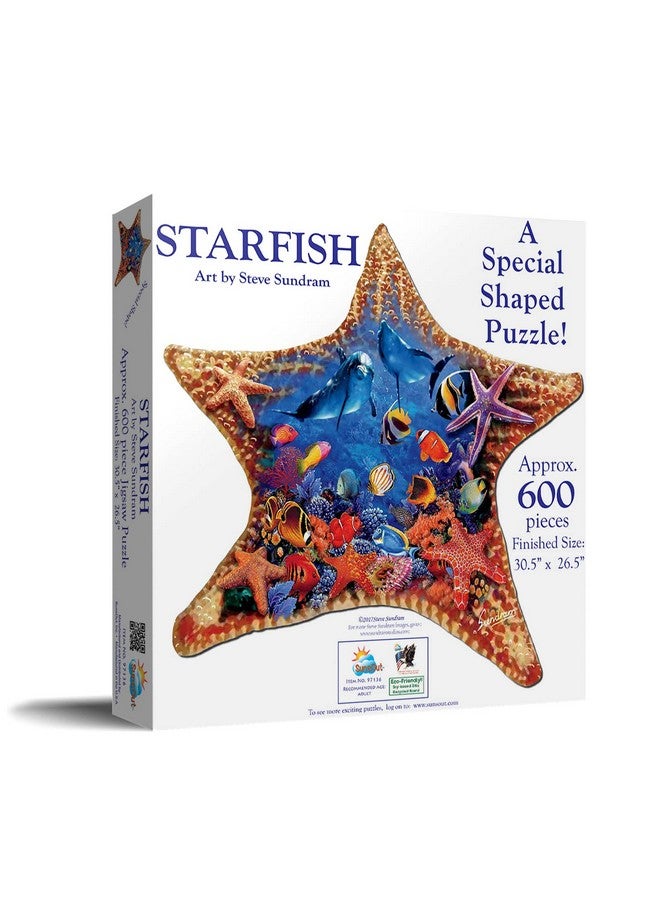 SunsOut Inc Starfish 600 Pc Special Shape Jigsaw Puzzle By Artist: Steve Sundram Finished Size 30.5 X 26.5 Mpn 97136 - Image 2