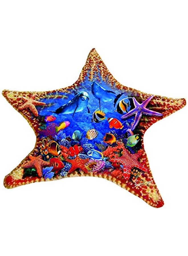 SunsOut Inc Starfish 600 Pc Special Shape Jigsaw Puzzle By Artist: Steve Sundram Finished Size 30.5 X 26.5 Mpn 97136 - Image 3