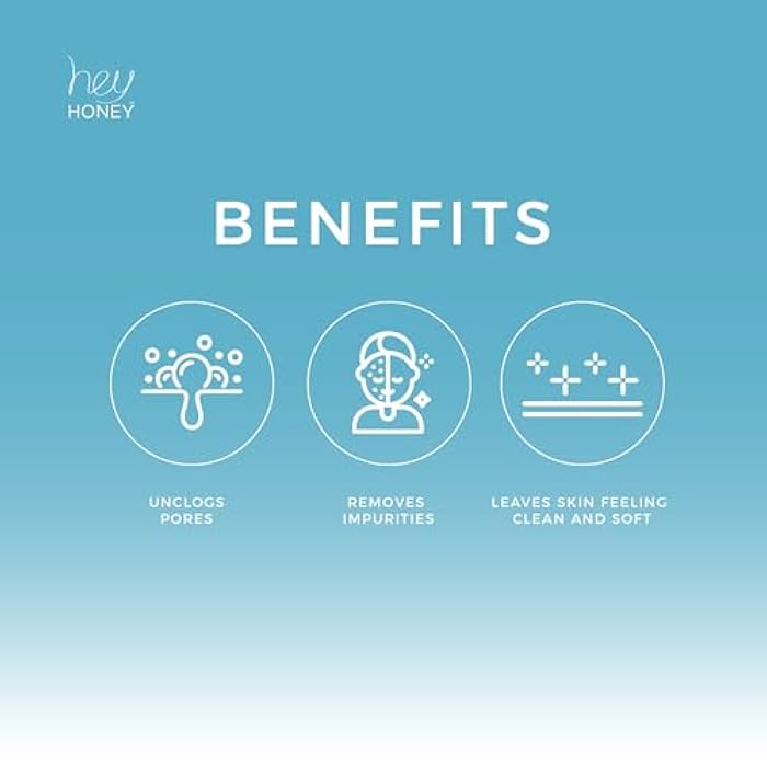 Hey Honey Skincare Be Clear Acne Routine | Daily Active Cleansing Face Wash | Youth & Young Adults, Blemishes Prone | Propolis & Gentle Exfoliating Acids | Fast & Long Lasting Oil Control | 5 fl oz - Image 3
