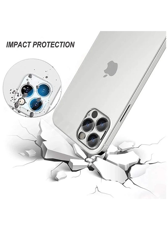 MIQIA Miqia iPhone 12 Pro Max Tempered Glass Camera Lens Protector Ultra HD transparent 9H Hardness Anti-Scratch Case Friendly Easy to Install No Affect on Night full coverage protection  - Image 5