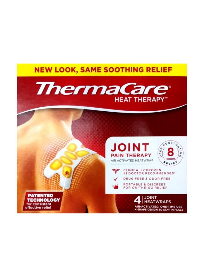 ThermaCare - Advanced Multi-Purpose Joint Pain Therapy (4 Count, Pack Of 3) Heatwraps, Up To 8 Hours Of Pain Relief, Temporary Relief Of Joint Pains - Image 1