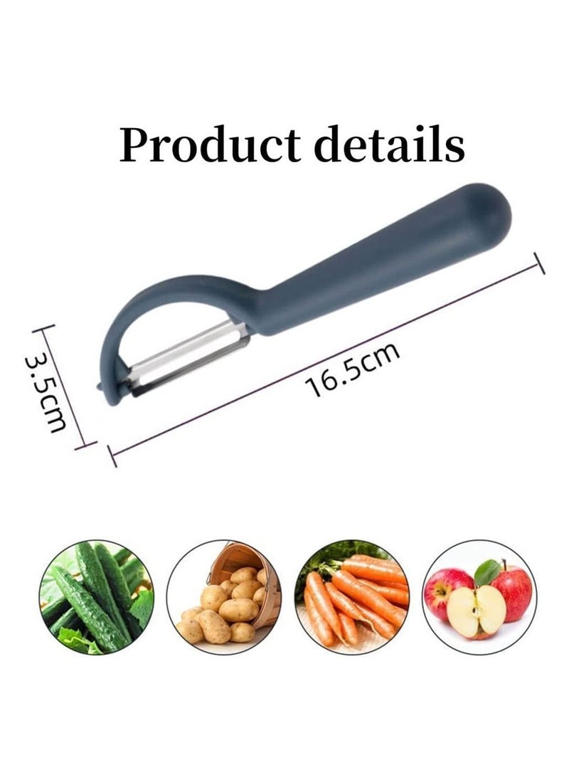 Y&D Peeler, 3PCS Stainless Steel Double Edge Asparagus Vegetable Potato with Swivelling Blade, for Potatoes, Carrots, Vegetables, Fruit  - Image 2