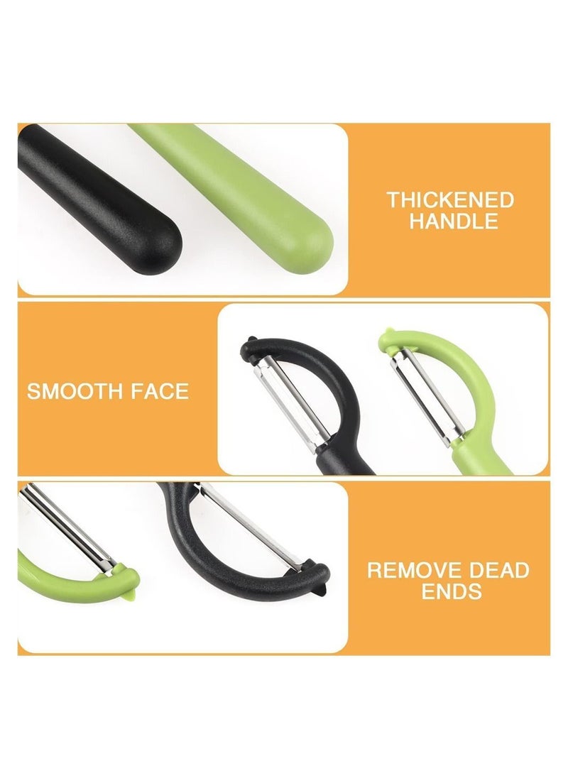 Y&D Peeler, 3PCS Stainless Steel Double Edge Asparagus Vegetable Potato with Swivelling Blade, for Potatoes, Carrots, Vegetables, Fruit  - Image 4