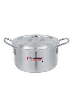 Royal Cuisine Royal Cuisine Aluminium Cookware Set 2x6 – 5 Pcs Stock Pot Set with Lids, Durable High-Grade Aluminium, Shiny Metal Finish, Dishwasher Safe, Stackable Design, Sizes 20-30 cm (3.8-12.2 Ltr)  - Image 2