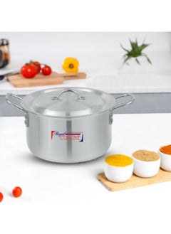 Royal Cuisine Royal Cuisine Aluminium Cookware Set 2x6 – 5 Pcs Stock Pot Set with Lids, Durable High-Grade Aluminium, Shiny Metal Finish, Dishwasher Safe, Stackable Design, Sizes 20-30 cm (3.8-12.2 Ltr)  - Image 4