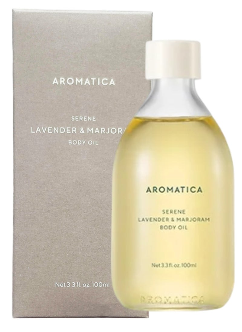 AROMATICA Serene Lavender & Marjoram Body Oil, 100mL  - Image 1