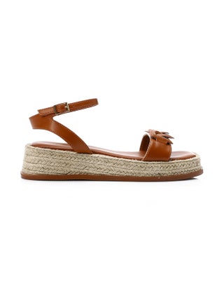 Camel Buckle Closure Wedge Sandals - pzsku/Z16D40F69AF417B6E0A16Z/45/1750580085/b30202d4-051d-4fe9-bd81-33835a53122e