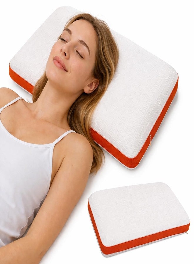 ASRIO Silicone Pillow, Flat Bread Shape, Medium Firm Support, Breathable Cooling, Washable & Quick Dry, (Standard Size, (Bread Pillow)) - Image 1