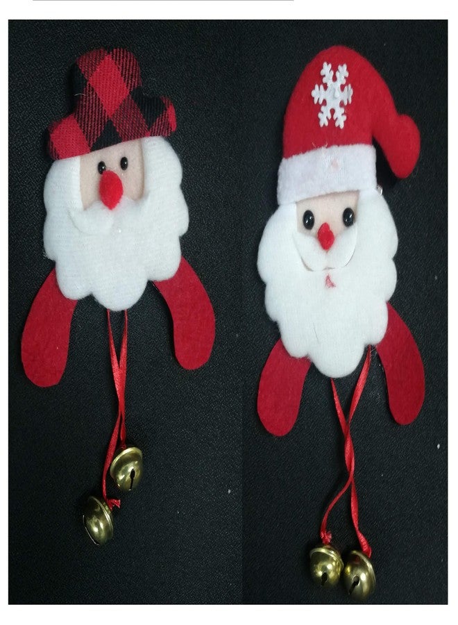 Tickles Classic Santa Claus Brooches Pins Chistmas Gift Xmas Series Brooch Gift Party Accessories for Kids (Set Of 2) - Image 2