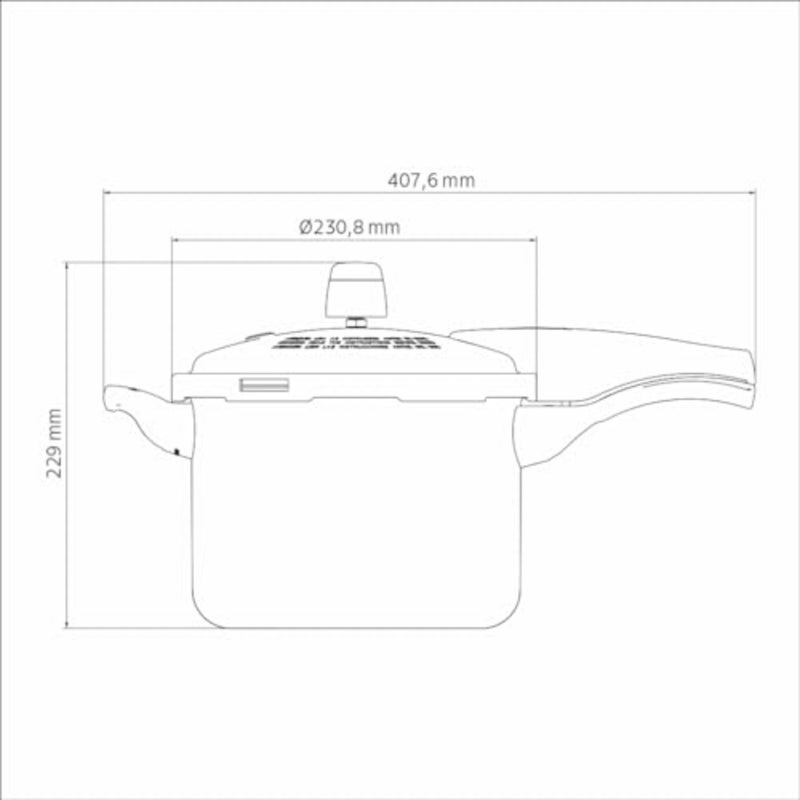 Kitchen use, aluminum, black, starflon max nonstick coating interior and exterior, 20 cm, 4.5 L - Image 5