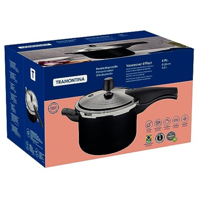 Kitchen use, aluminum, black, starflon max nonstick coating interior and exterior, 20 cm, 4.5 L - Image 3