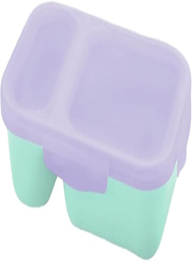 Smash Lunch Box Duo Bento 680ml Teal/Purple