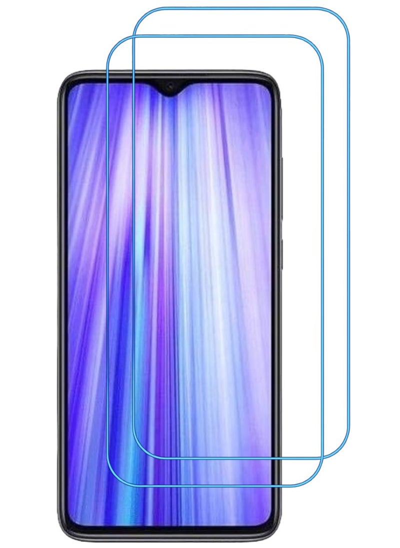 ACLIX 2 Pieces Antistatic ESD Dustproof Premium Quality High Definition Clear Tempered Glass Screen Protector Designed For Xiaomi Redmi Note 8 Pro - Image 1